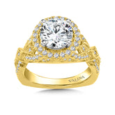 Diamond Halo Engagement Ring